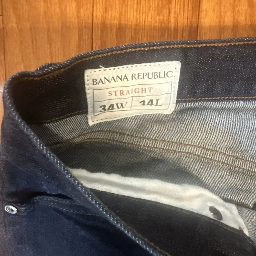 Banana Republic Straight leg Jeans Men's size 34 x 34